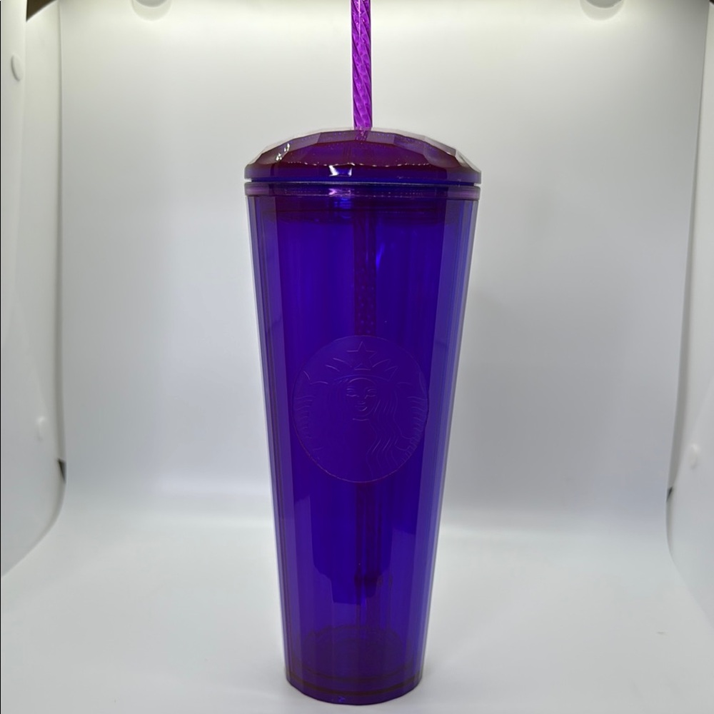 Starbucks Purple Tumbler with Straw